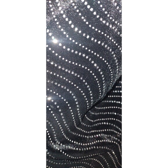 NWT Sz Small Notations Pullover 2-Fer Top Long Sleeve Black Velour Sparkle - Picture 7 of 8